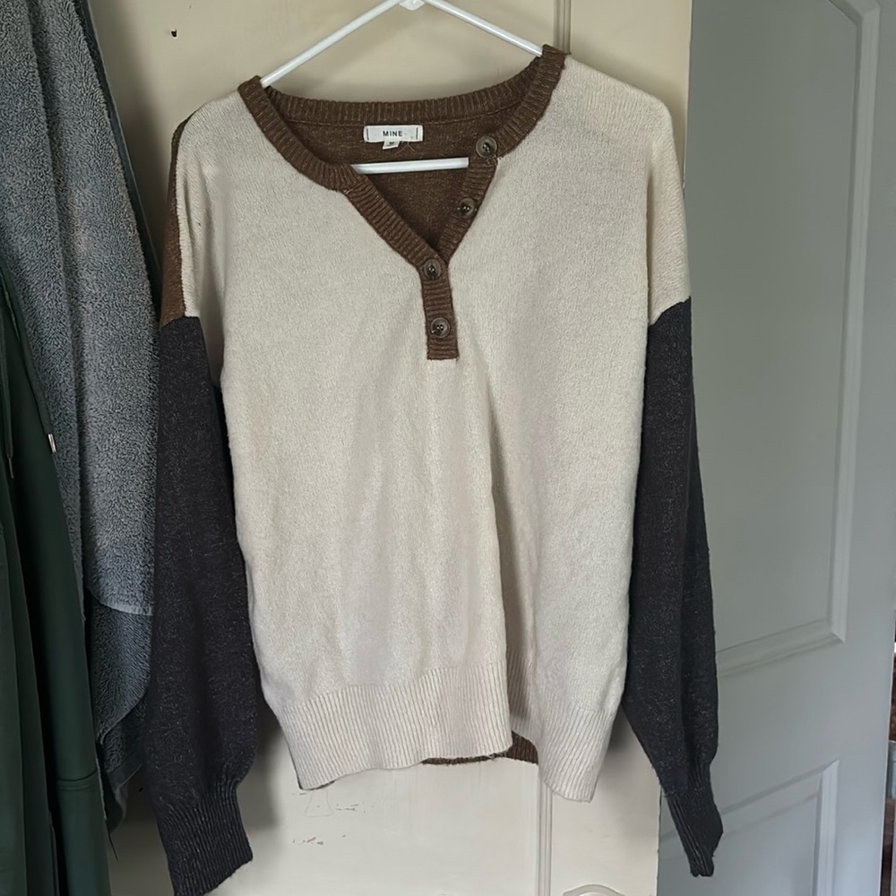 Color block sweater